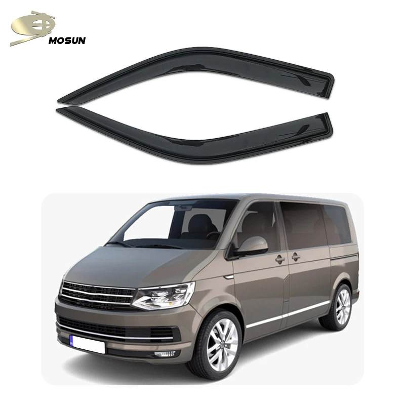 MOSUN Window Visor for Volkswagen VW Transporter 2016-2021  Auto Vent Visor weather shield Deflector wind breaker Rain Guard