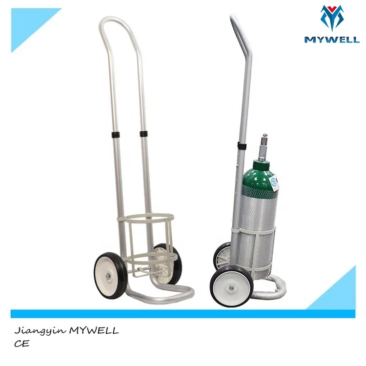 M-OT01 MYWELL portable oxygen bottle cylinder transport cart trolley for sale