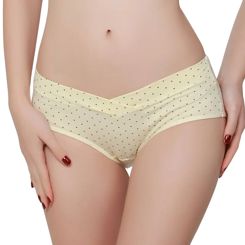 Женские мягкие трусики, нижнее белье, V-образные Трусики-бикини, трусики для беременных