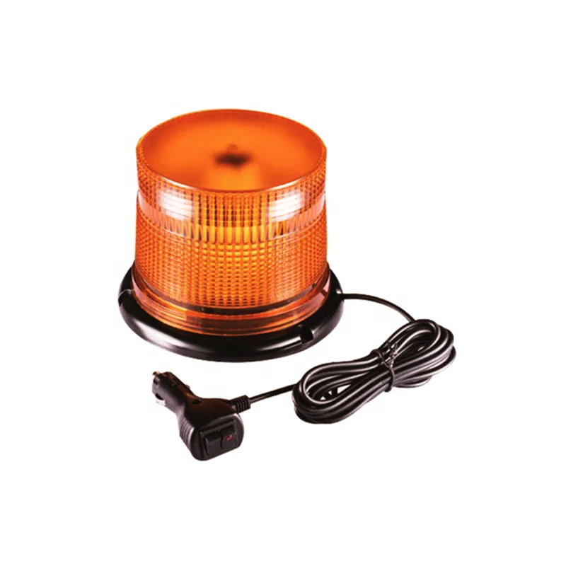 Forklift LED 12V Emergency Beacon - Yellow Strobe Flashing Beacon