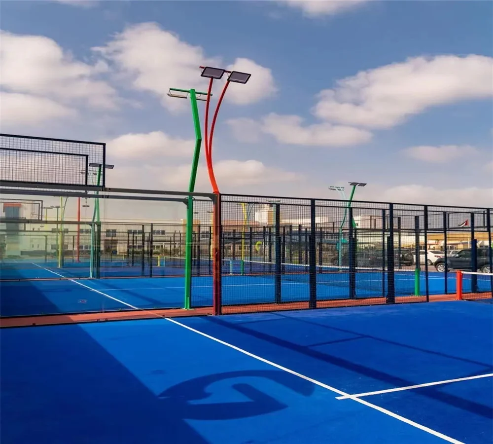 2023 Hot Sale Panoramic Padel Tennis Court Paddle Tennis Court Factory Sales with CE Certified Tempered Glass for Safety