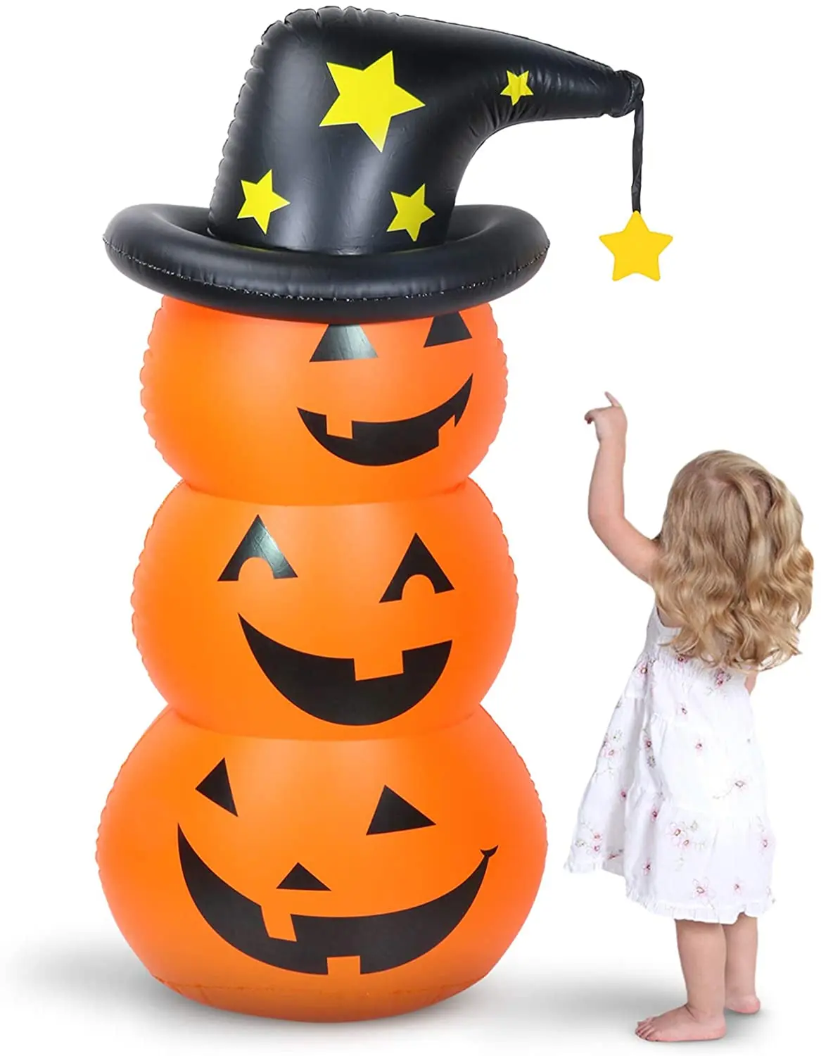 Inflatable Pumpkin Decoration Indoor Outdoor Yard Party Halloween