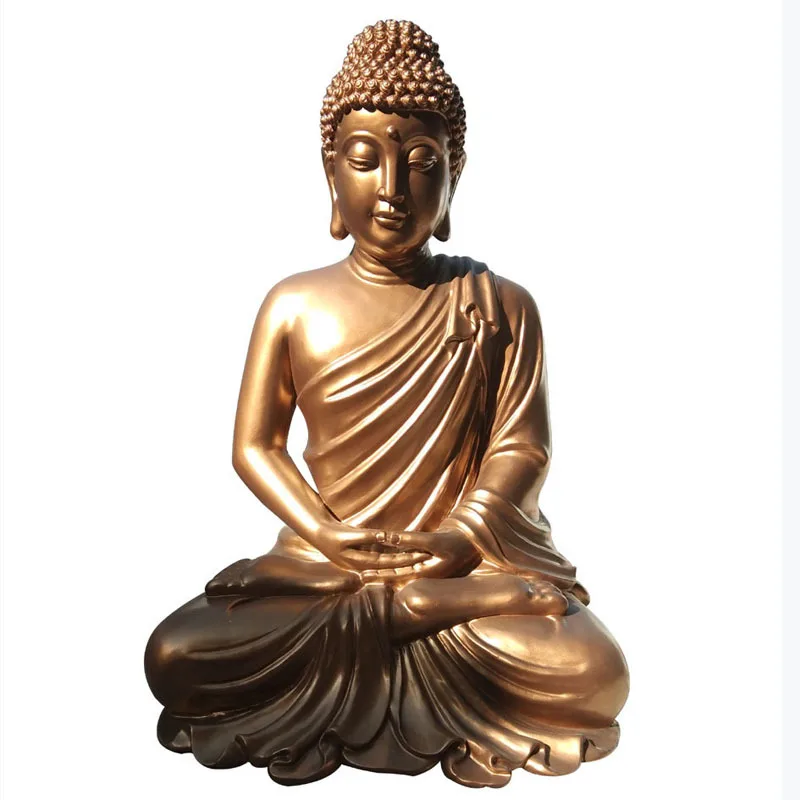 Decoration Life Size Sculpture Outdoor Statue  fiberglass large buddha painting