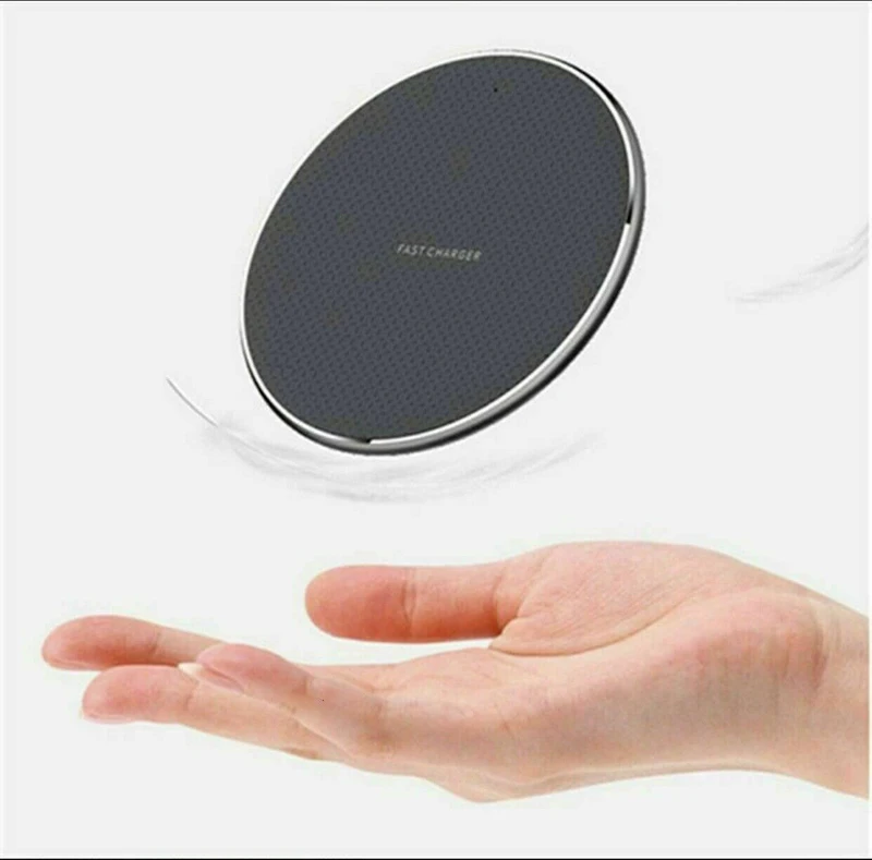 2021 Wholesale 15W Mirror Transparent Mobile Qi Wireless Charger Phone Charger Wireless For Iphone and All Qi Smart Phones