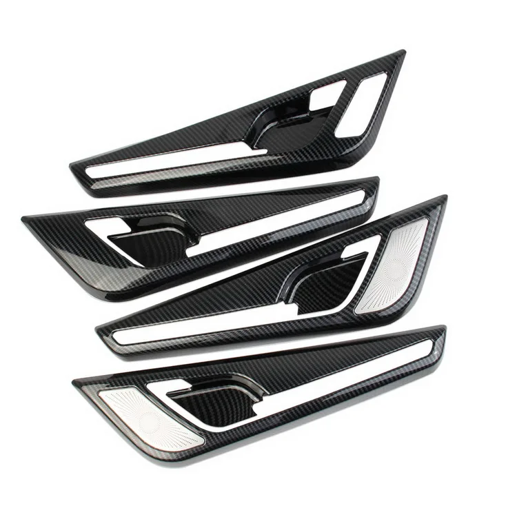 For Kia Ev6 2022 2023  carbon fiber style Auto Accessories Car inner Interior kit