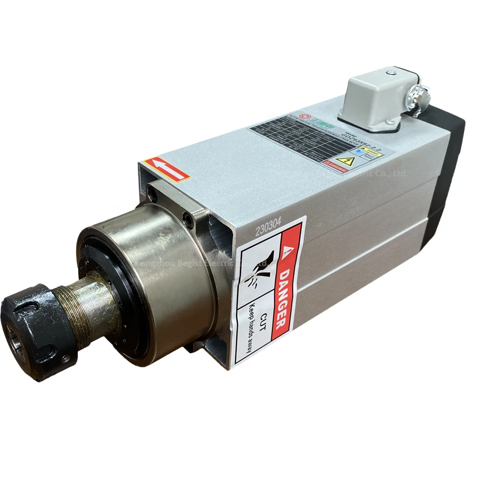 ER25 2.2kw CS high speed spindle motor  GDZ93*82-2.2 air cooling spindle motor kit spindle motor cnc