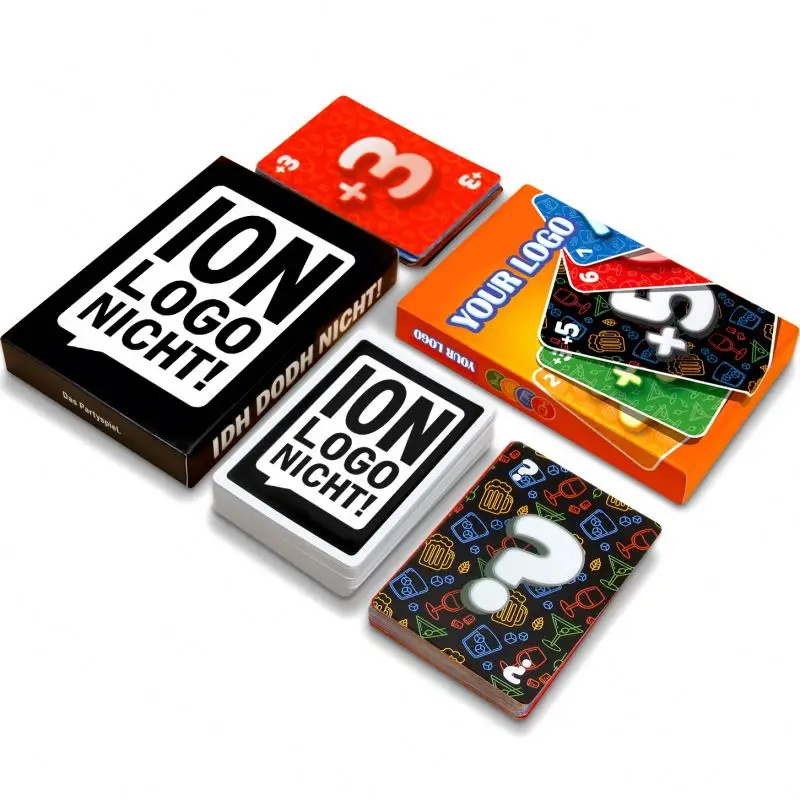 Хорошее качество индивидуальная печать и коробка покупка онлайн подарок для напитков семейная карточная игра