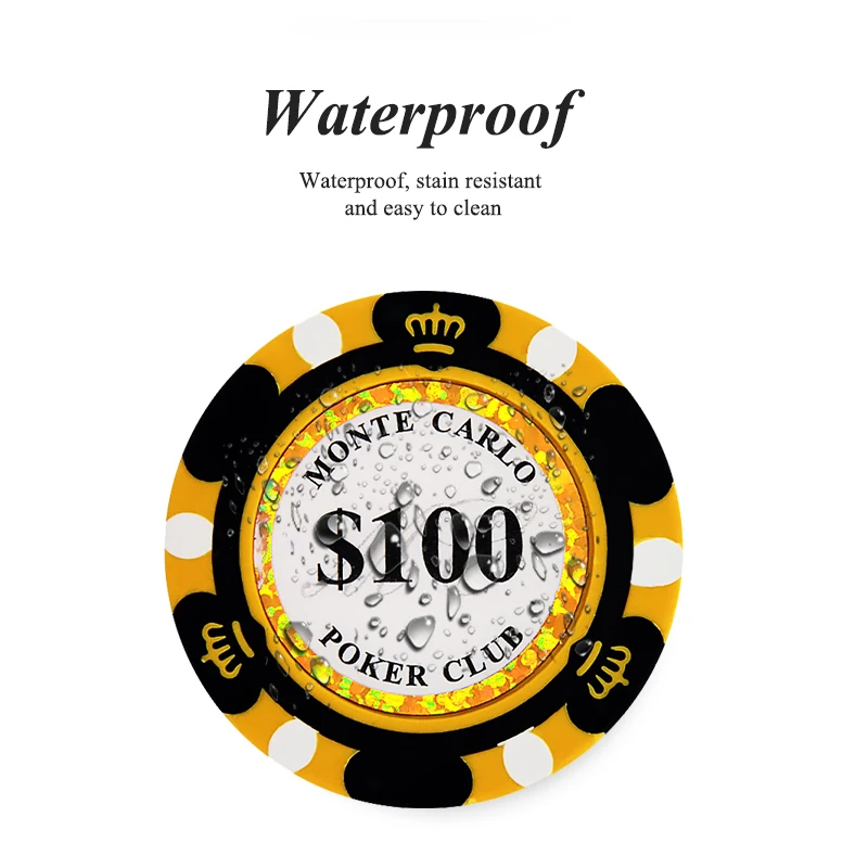 Hot Selling Casino Royale Poker Chip High Quality Monte Carlo Poker Chips Wholesale Clay Poker Chips Factory Direct Sales