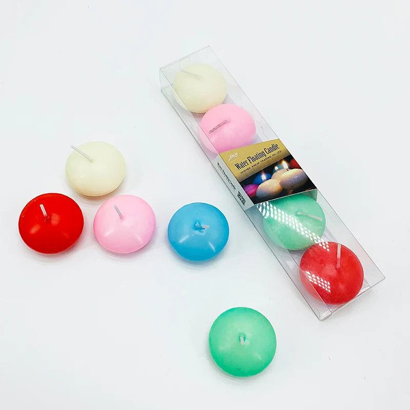 Wholesale 5Pack Cute Unscented Floating Candles Unscented Discs for Wedding Pool Party Holiday Home Decor