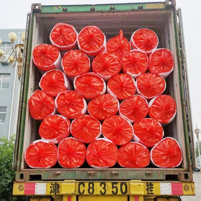 UET Wall or roof thermal Insulation with aluminum foil veneer glass wool blanket or roll or fiberglass wool coil felt