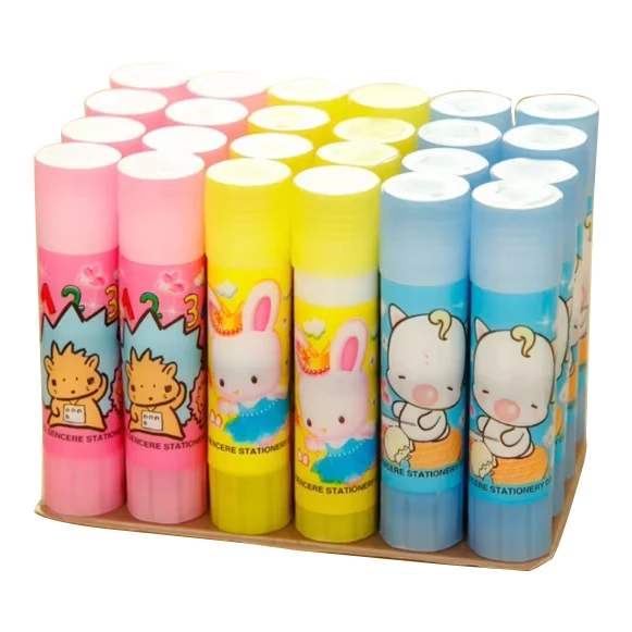 Office supplies wholesale color solid glue stick cartoon pattern