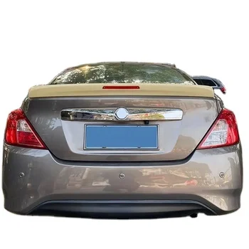 Factory Nissan Sunny 2011-2017 ABS Rear Spoiler Wing With LED Light New Sunny Car Spoiler Trunk Wings