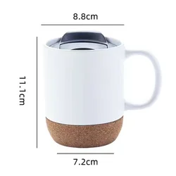 custom wholesale high quality handmade digital printed ceramic glazed enamel pipe mug warmer cappuccino coffee tea mug with lid