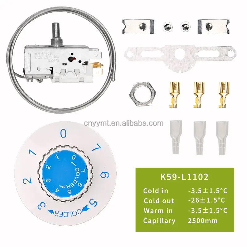 Ranco Capillary Thermostat Refrigerator Freezer K59-L1102 Spare Parts Fuse Protector Sensor Temperature Controller