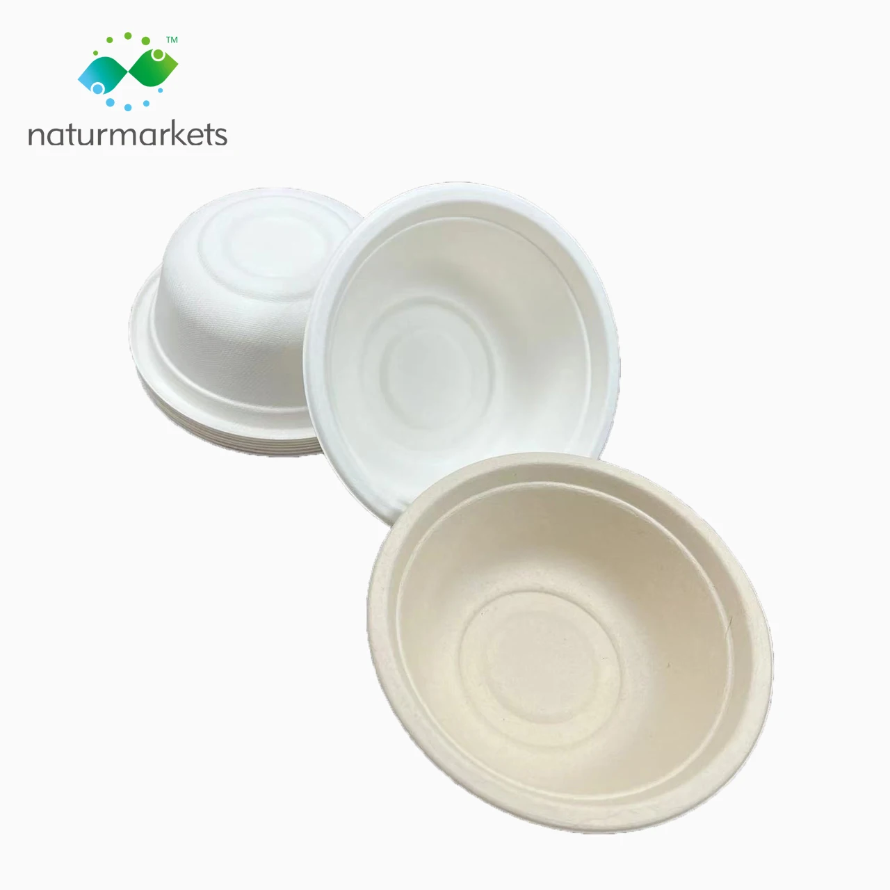 PFAS Free 12 Oz Eco Friendly Biodegradable Bagasse Pulp Soup Bowls Takeaway Food Packaging Disposable Soup Bowl