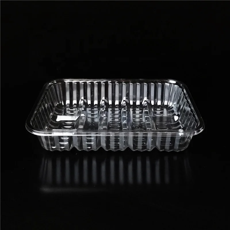 
Food Grade Food Fruit Plastic Packaging PET Disposable Rectangle Clear Tray 