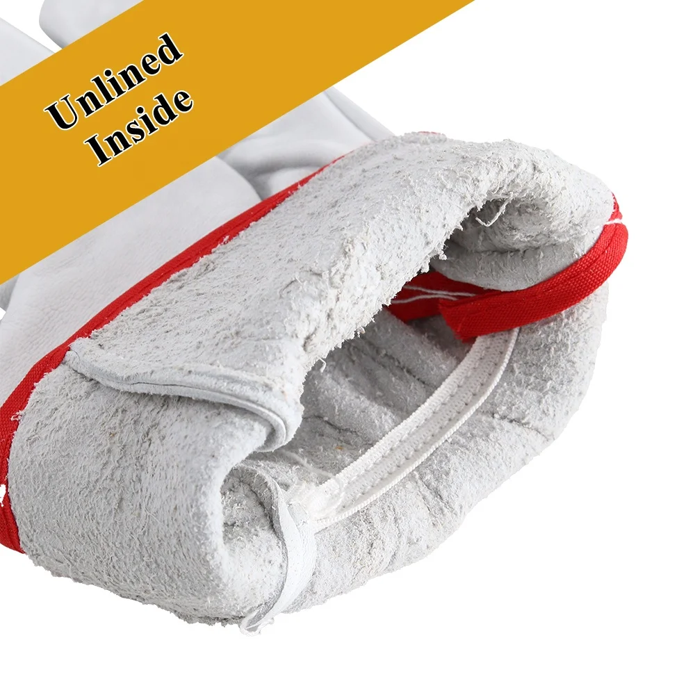 Swelder 2024 Economic CE Certified 10inch Grain Goatskin Leather Driving Garden Work Gloves