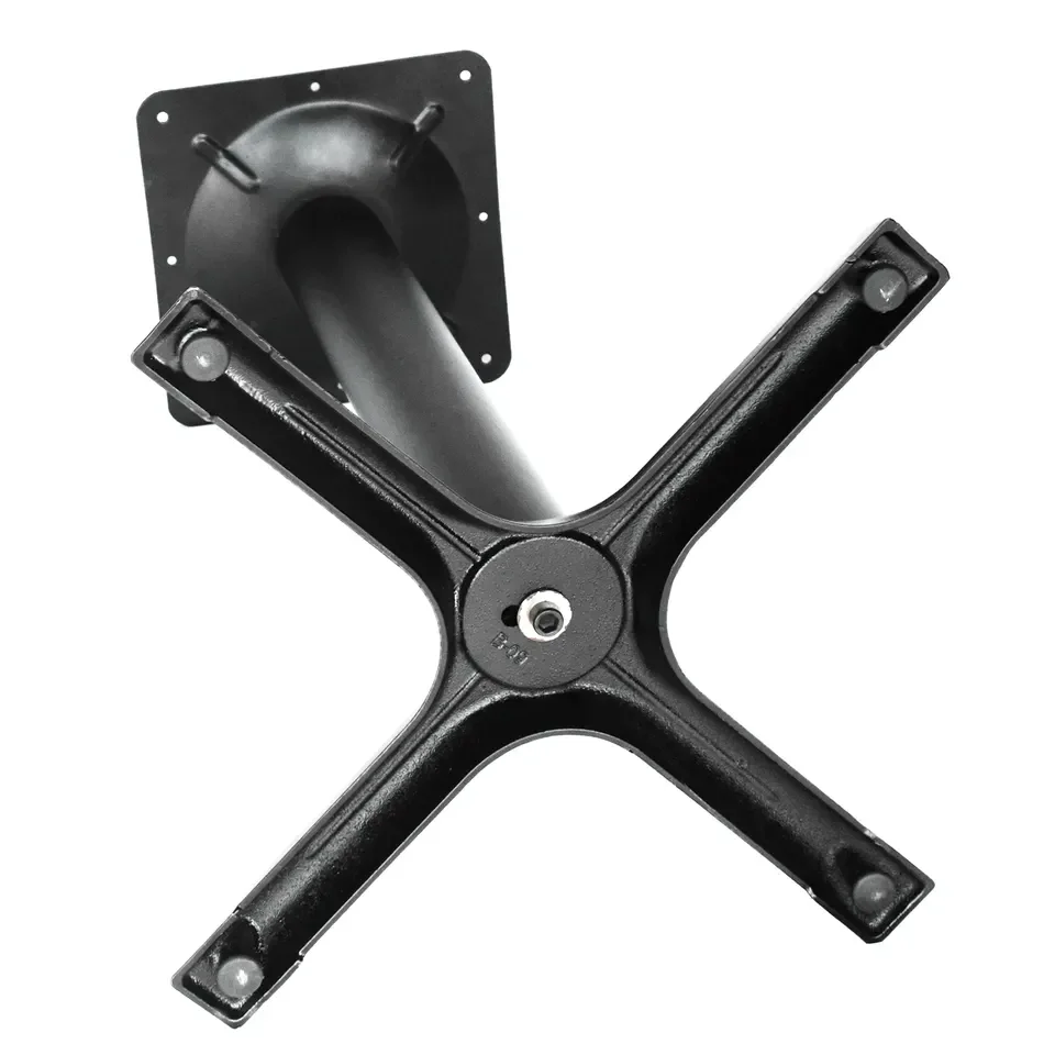 Cross die cast iron table legs black industrial dining table base
