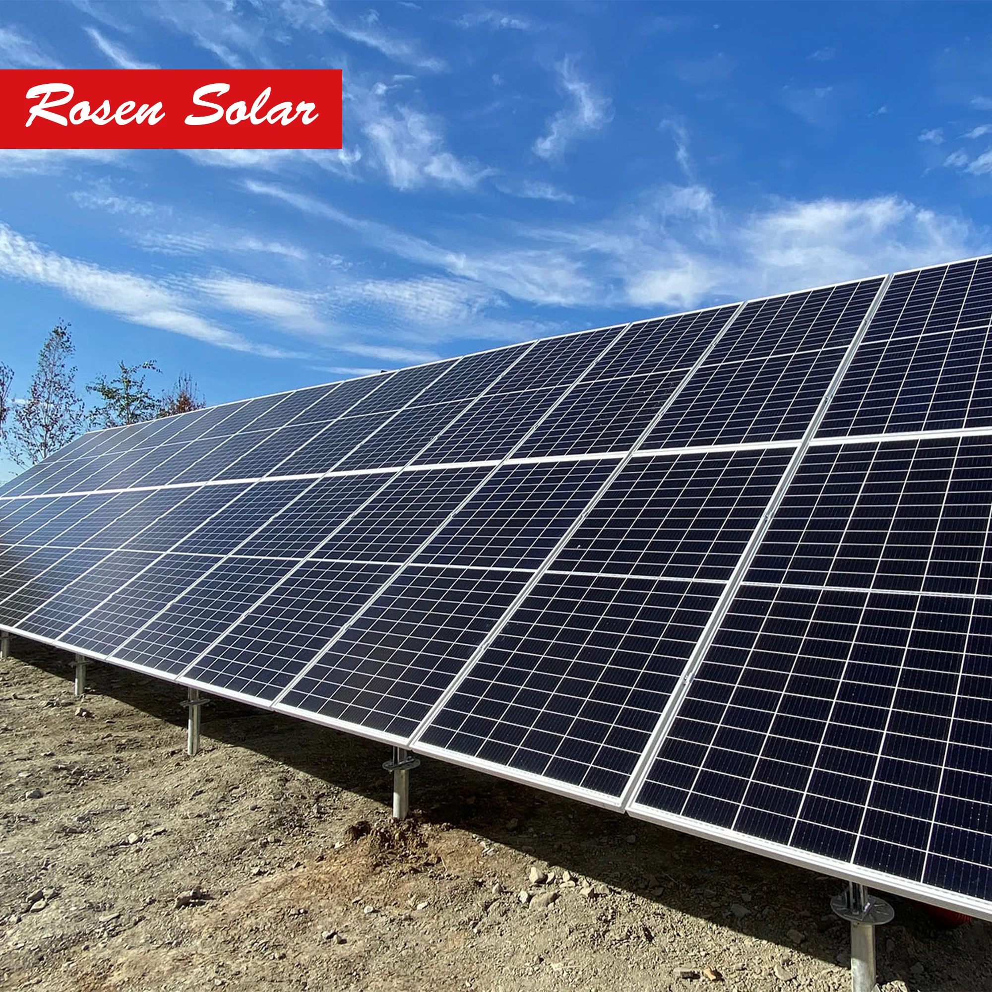 Rosen Solar 600w полуэлементная монокристаллическая солнечная батарея цена 580w 590w Мощность