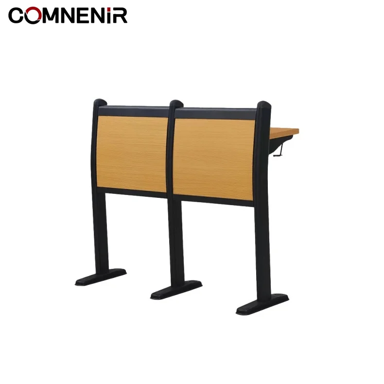 Modern Design Foldable Plywood University Lecture Hall Table and Chair College Furniture