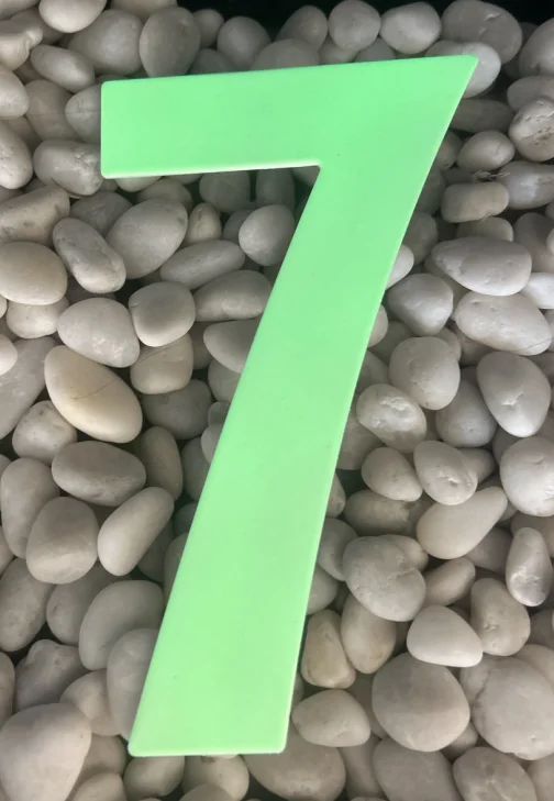 luminous+illuminated  Stainless Steel House Number