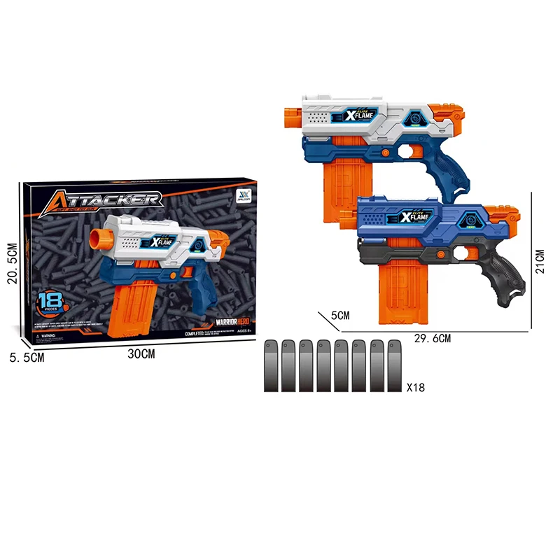 Best selling for boys kids soft bullet EVA material shooting game toys toys electric shell ejecting plastic play set toy EVA material shooting game toyss