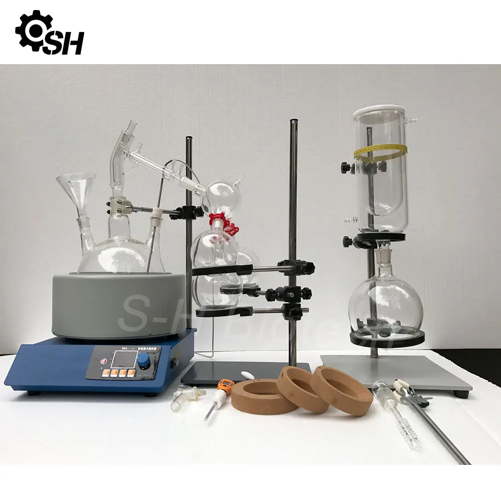Glass Lab Equipment Vacuum Distillation System Kit 2L 5L 10L 20L Short Path Distillation