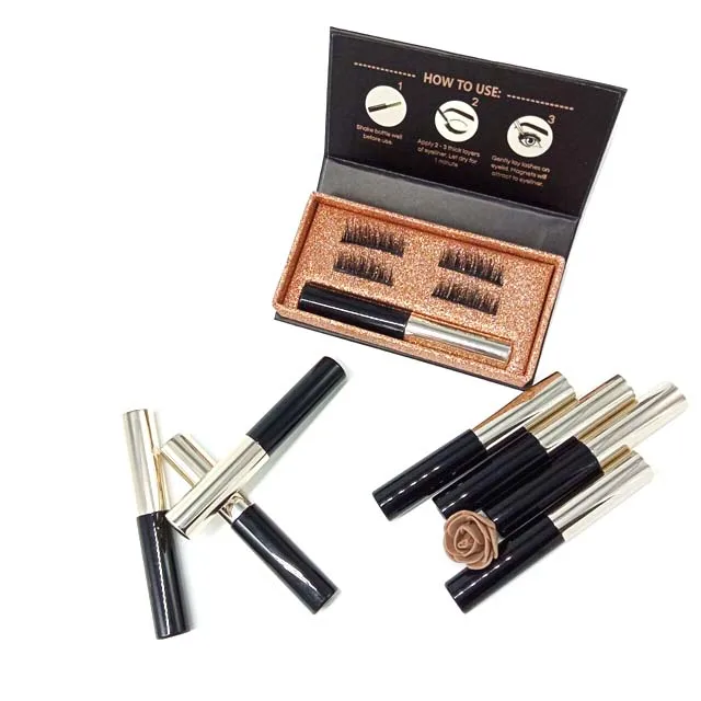Manufacture Luxury Collection Private Label Waterproof  Magnetic eyeliner With Magnetic eyelashes