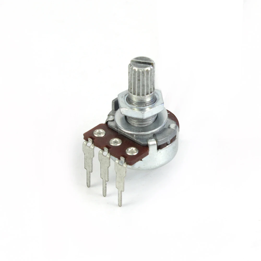 WH148-1A-4-18T Mono Single B 500K Rotary Digital Potentiometer With 3 Bent Pins