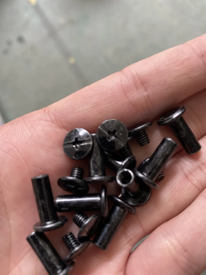OEM M3 Slotted Small Black Chicago Book Screw Binding Screws
