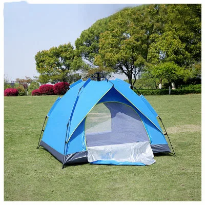 Instant Pop Up Family Camping Tent 2-4 Person Portable Tent Automatic Tent Waterproof Windproof for Camping Hiking Mountain