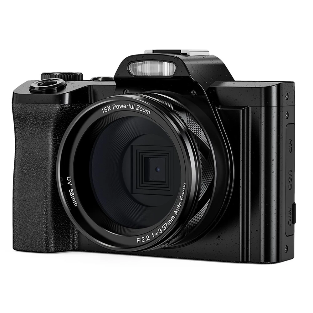 2023 Новая цифровая камера DSLR DC 48MP 5K с 3,5 дюймов IPS экраном профессиональная камера 16X цифровой зум используется цифровая камера