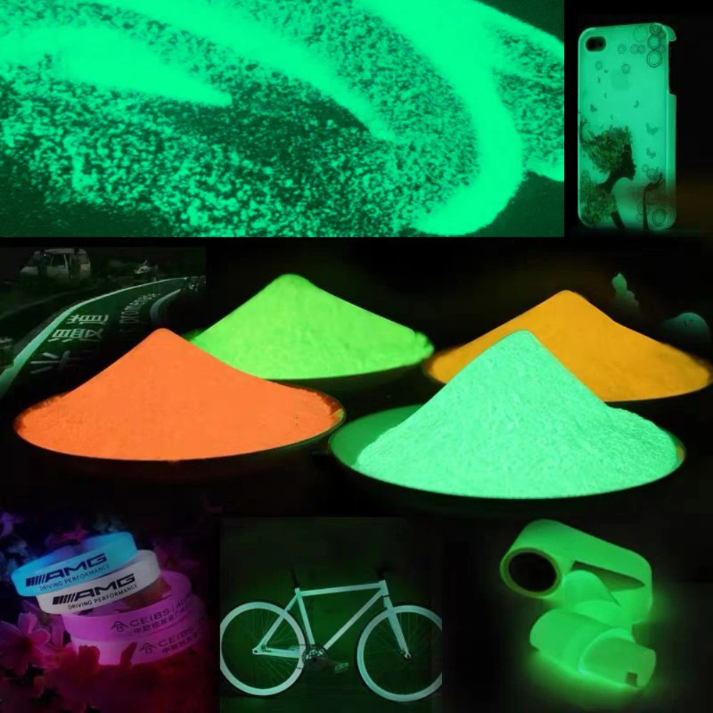 Сделано в Китае, экологически чистый пигмент для ногтей, светящийся порошок с разными цветами