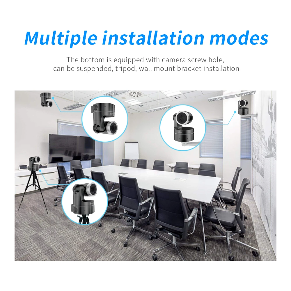 YSX-EC10-3  130-Degree Wide-Angle 1080p HD Prime Video Conference PTZ Camera  for Live Streaming Live Broadcast