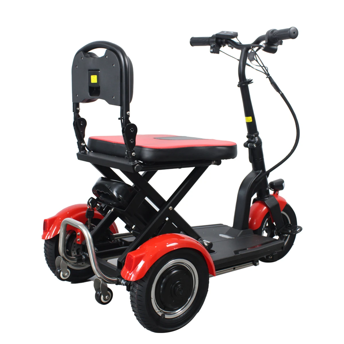 Wholesale lightweight 3 wheel Portable Handicapped Folding Mobility Scooter Elderly Foldable Medical Scooter For Disabled