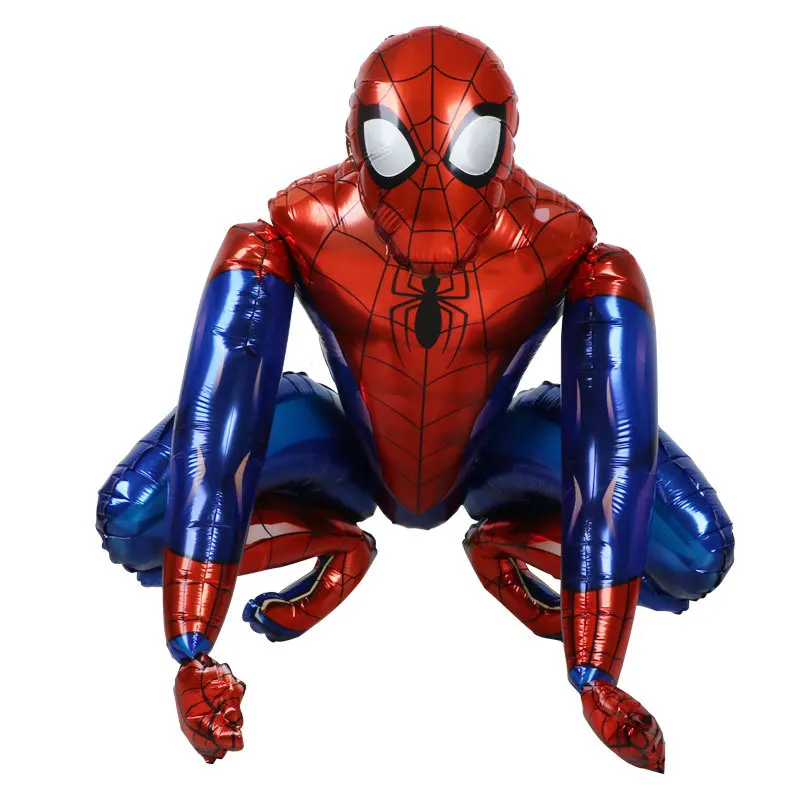 Cartoon 3D Spider Man Hero Children kids boy toys Happy Birthday supplies Party Aluminum foil balloon wholesale air ball