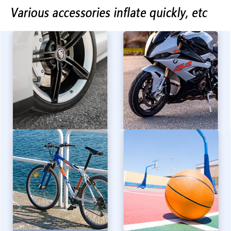 New Electric Wireless Digital Air Pump For Car Tires Portable Car Tire Inflator Car Air Compressor 12V Tyre Pump Bicycle Bike