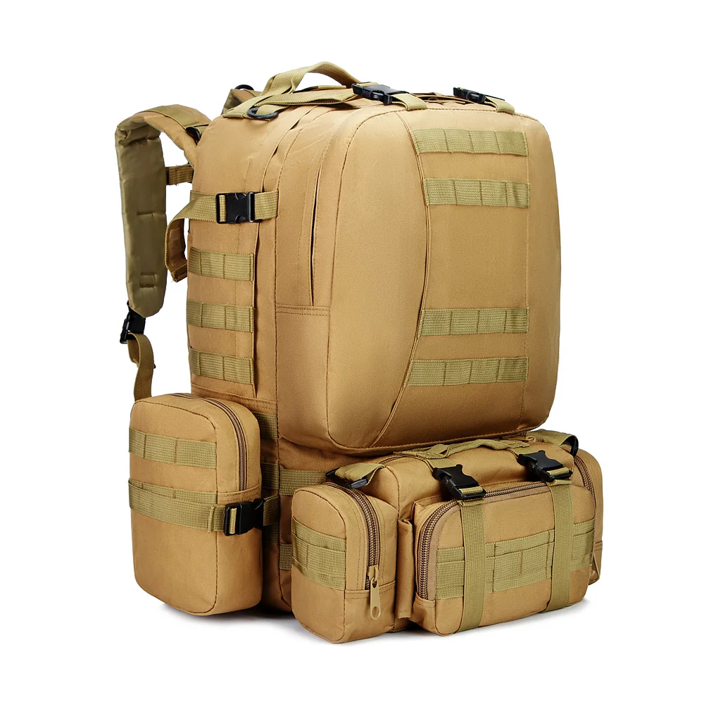 Jsh Outdoor Backpack Special Operation Multifunctional Folding Backpack Mountaineering Sports Travel Camping Tactical Backpack