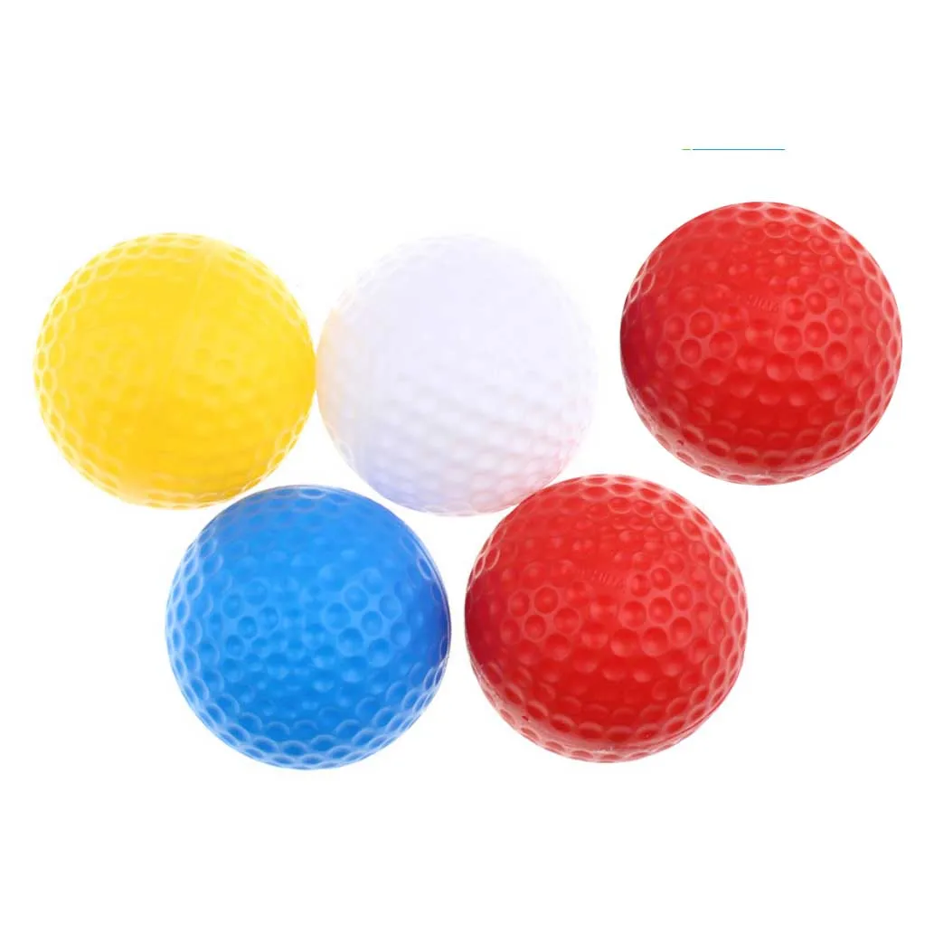 Mini Plastic Indoor Outdoor Practice Golf Balls Colored Bulk Hollow Balls