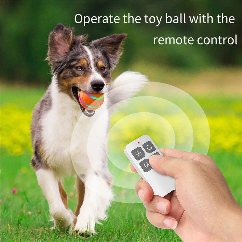 Amazon Hot Products Rolling Ball Waterproof Smart Interactive Pet Dog Cat Toy ball with led lights