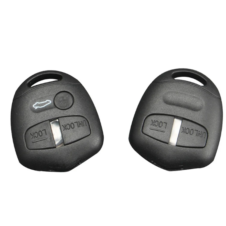 blank key car remote control keyless entry remotes key fob replacement free teeth for Mitsubishi Paiero
