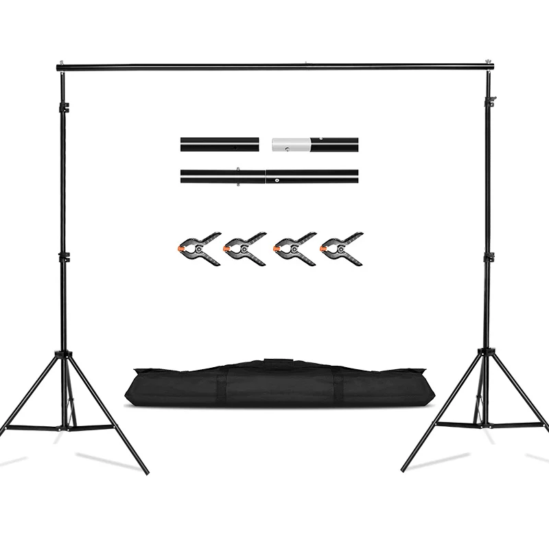 2x2M Photography equipment Backdrop Support System Kit with Carry Bag  Photo Studio accessories for Video  background stand