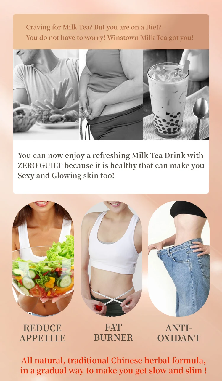 Coffee Flavor Slim Milk Tea Meal Replacement Nutrition Shake Natural Organic Health Care Weight Loss Milk Tea