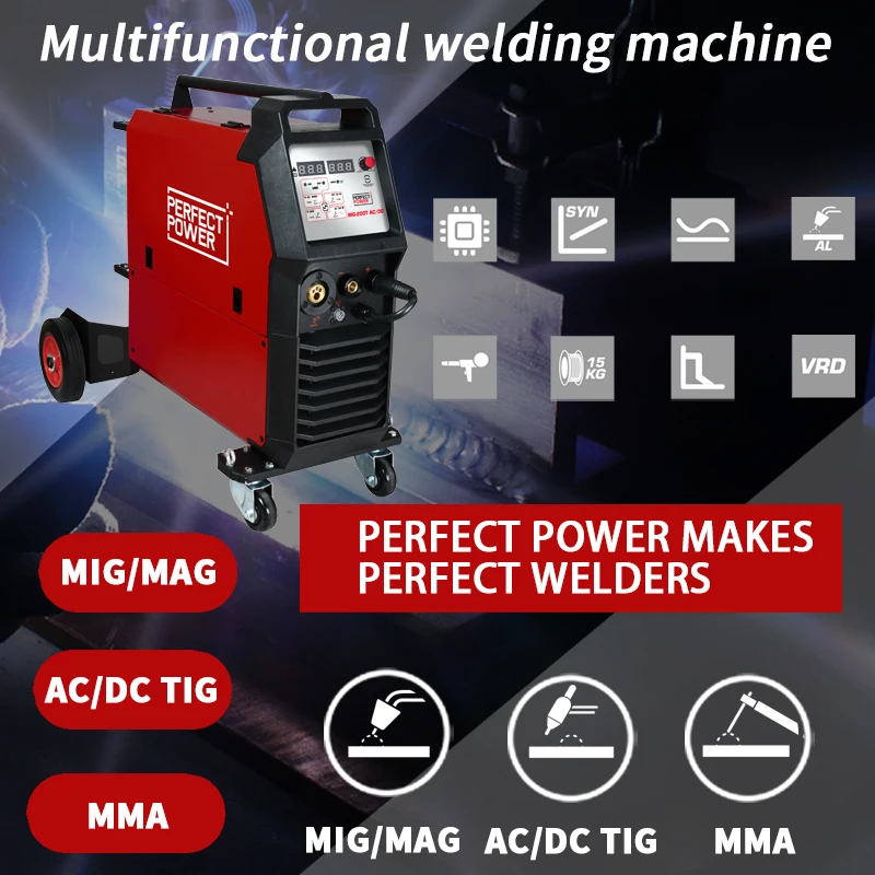 acdc tig welder 3 in 1 welding machine ac pulse tig welder mig mag welding machine manual metal arc welders