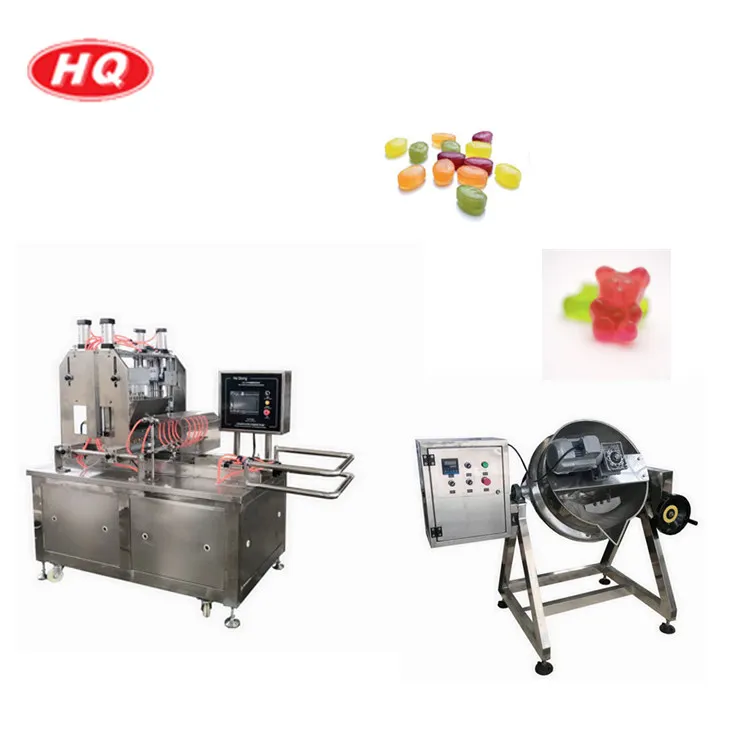 
Small Capacity Lollipop Candy Making Machine Line Jelly Bear Candy Making Machine 