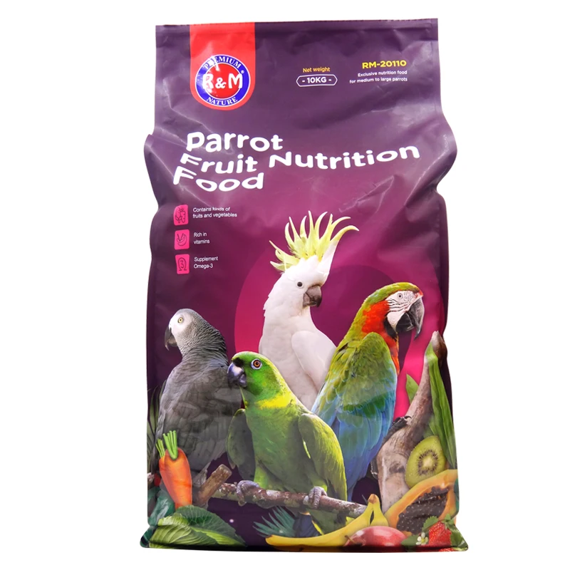 High Quality Dried Fruit Parrot Food  for Middle and Large Parrot 10kg