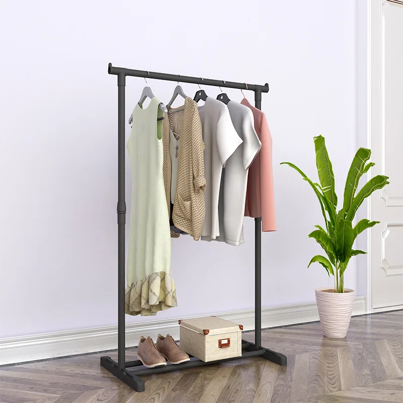 New Floor Hangers For Clothes  Cloth Stand Rolling Metal Silver Square garment Cloth rack
