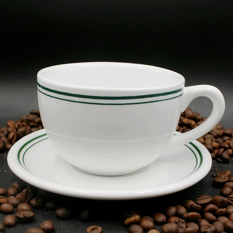 
Customer made ceramic coffee cup and saucer brand gift with logo print 