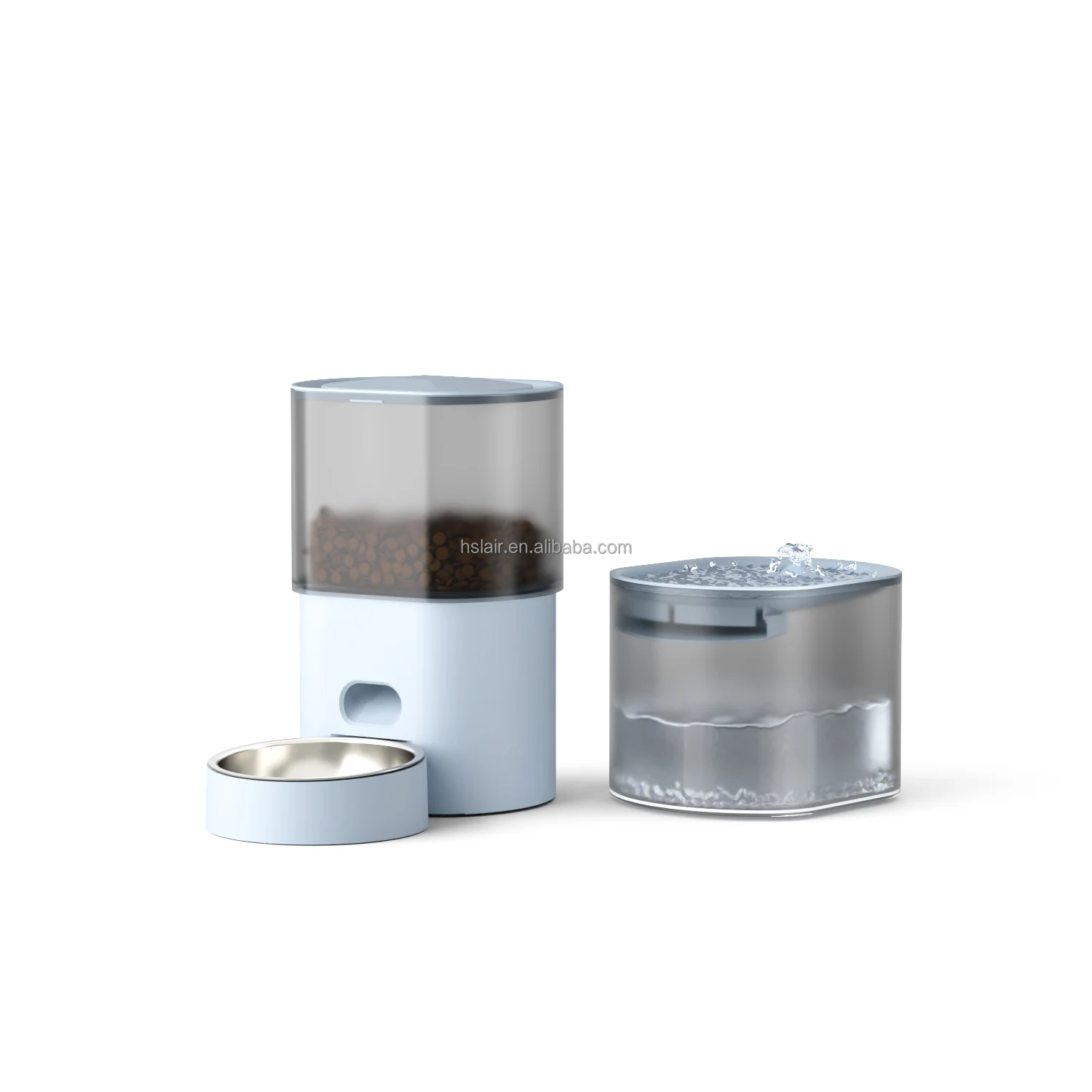 Pet Feeder Large Capacity  Automatic 2 In 1 Design  Pet Feeder Portable