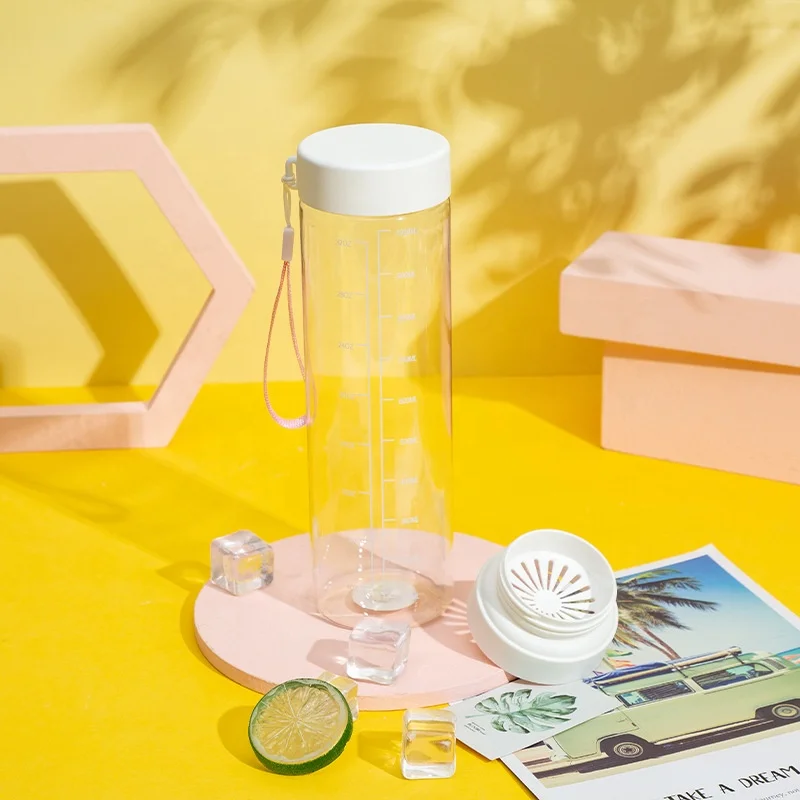 Fitness sports water cup portable simple water bottle male and female students large capacity anti-drop leakage kettle tea cup